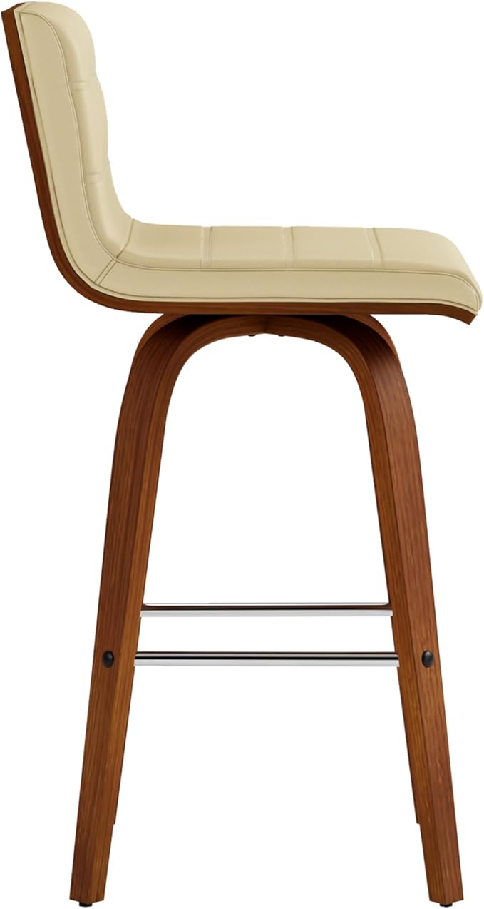 Armen Living Vienna Modern Swivel 26" Counter Height Barstool - Image 5