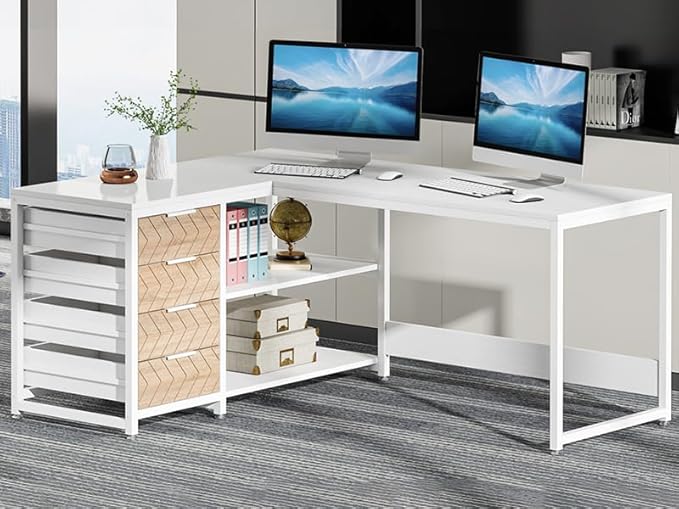 Tribesigns L Shaped Computer Desk - Image 8