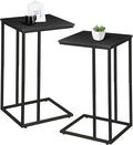 C Shaped Side Table Set of 2, Skinny Sofa Table by Possile