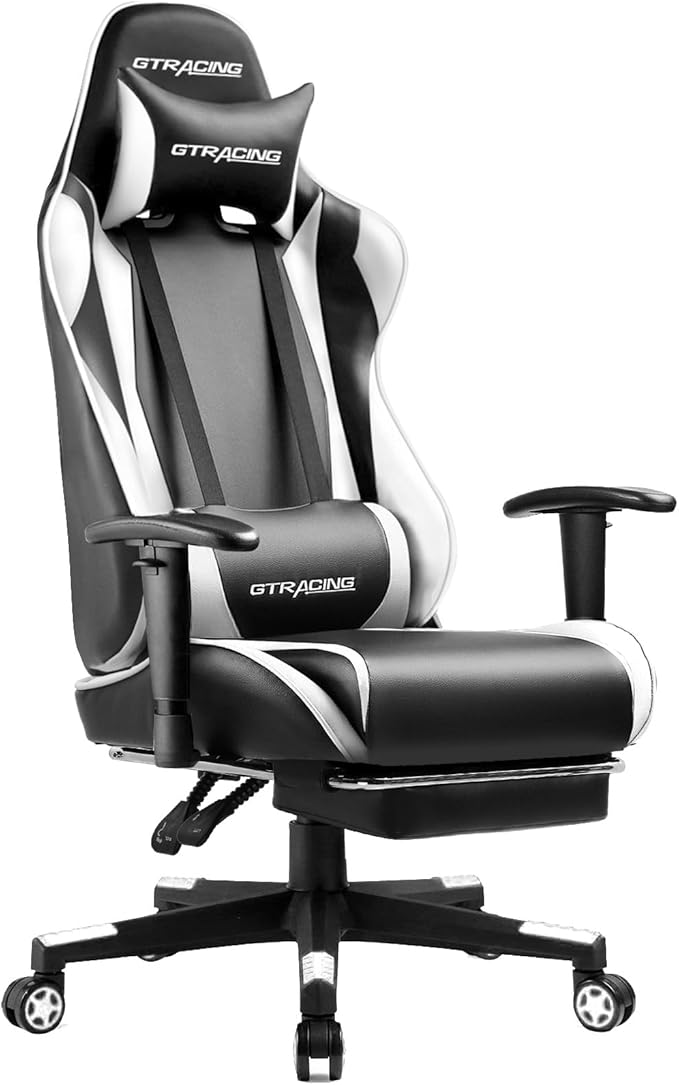 GTRACING Gaming Chair with Footrest, Ergonomic Computer Game Desk Chair by GtracingDirect