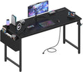 Lufeiya Gaming Desk with Power Outlet, 55 inch Teen Study Table Home Office by LUFEIYA