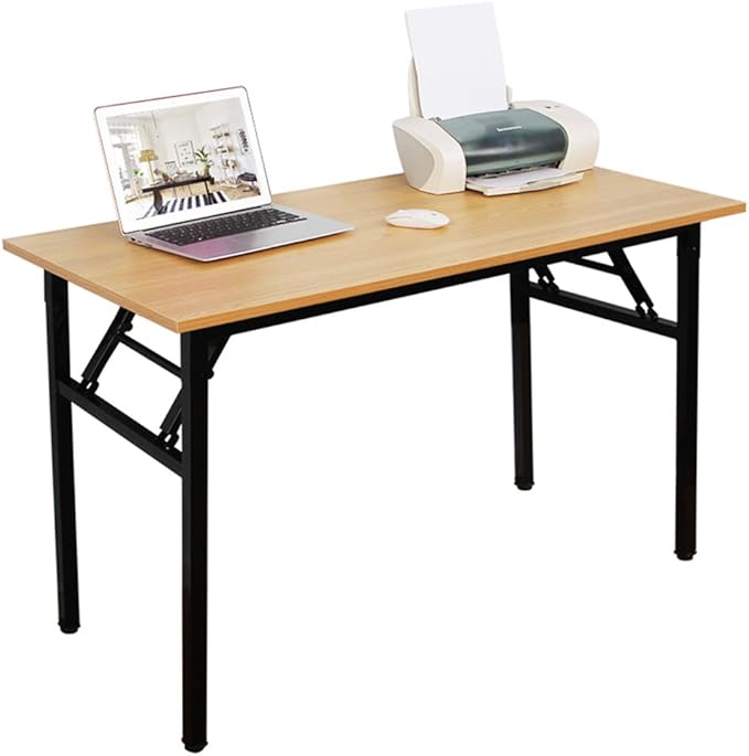 DlandHome 47 inches Folding Table Computer Desk Portable ActivityTable - Image 8