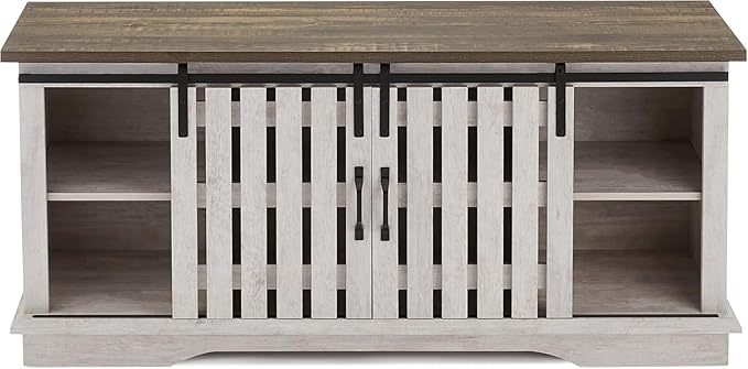 ROCKPOINT Modern Farmhouse Sliding Fence Door Stand - Image 6
