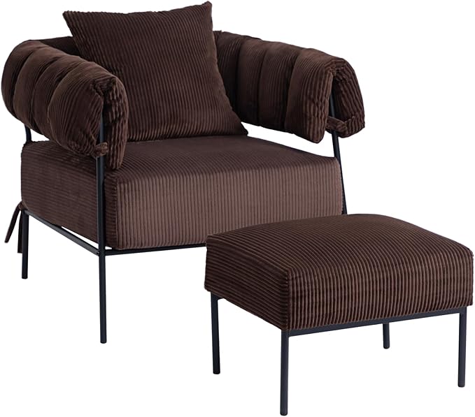 HollyHOME Modern Velvet Accent Chair by HollyHOME