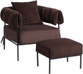 HollyHOME Modern Velvet Accent Chair by HollyHOME