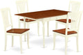 East West Furniture MZAV5-WHI-W 5 Piece Kitchen Table & Chairs Set Includes a by EastWestFurniture
