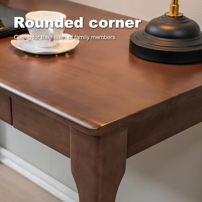 Solid Wood Desk, Gaming Study Home Office Desks - Image 6