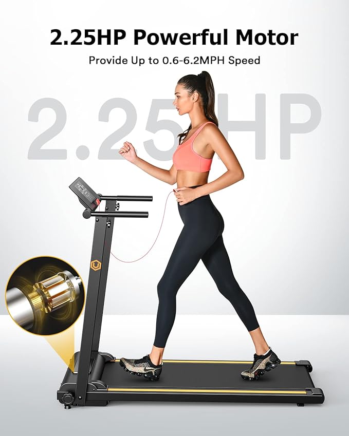 UREVO Treadmill with Desk Workstation, Walking Pad Treadmills - Image 4