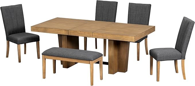 Ball & Cast 6 Piece Farmhouse Dining Table Set - Image 10