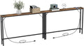 Tohomeor Skinny 5.9" Console Table 47.24" Narrow Long Sofa Table by Tohomeor