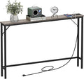 Tohomeor 5.9" Skinny Behind Sofa Console Table by Tohomeor