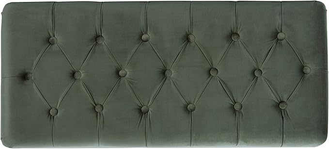 HomePop Home Decor | Tufted Ainsley Button Storage Ottoman Bench - Image 7