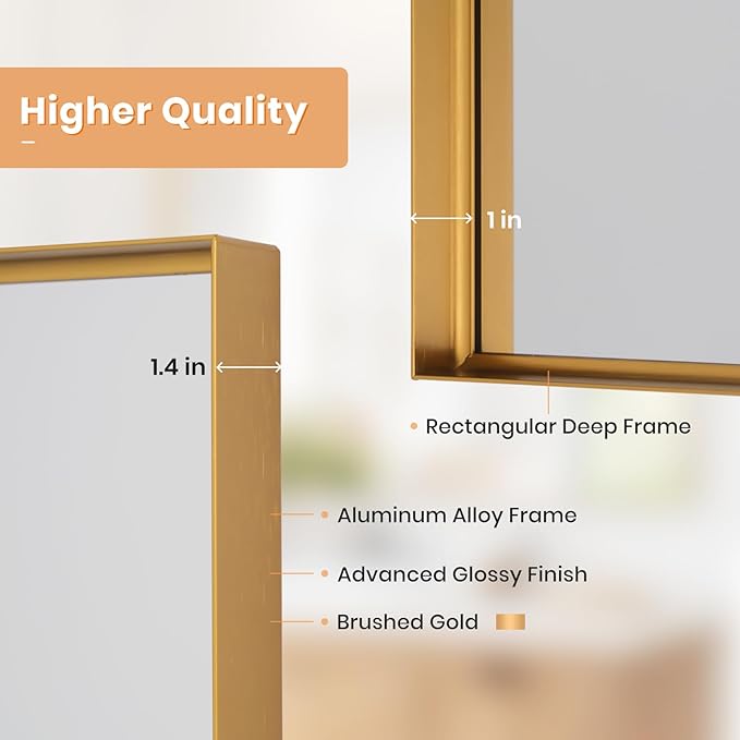 Melodieux Wall Vanity Bathroom Mirror - Image 3