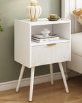 White Nightstand, Modern Bedside Table by JOONEE