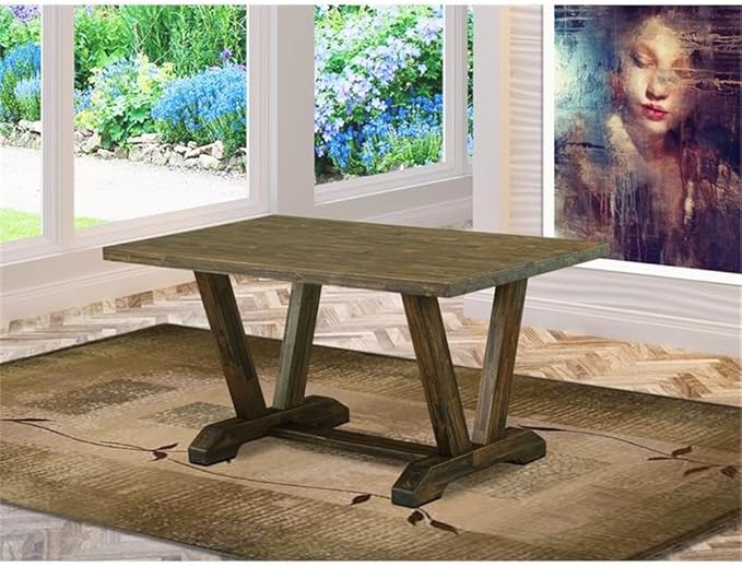 East West Furniture VT776 V-Style Kitchen Dining Table - Image 2