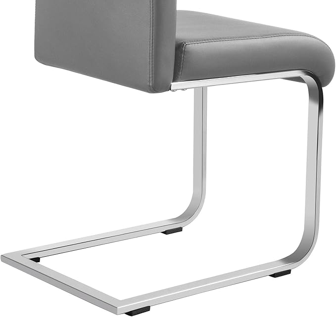 Yaheetech Dining Chairs Set of 4 Modern Faux Leather Upholstered Dining Room - Image 8