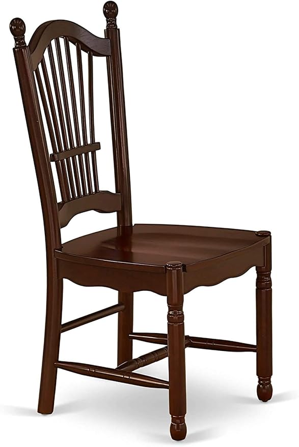 East West Furniture DODO7-MAH-W 7 Piece Modern Dining Table Set Consist of a - Image 6