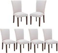 COLAMY Upholstered Fabric Dining Chairs Set of 6, High Back Padded Chairs by COLAMYINC