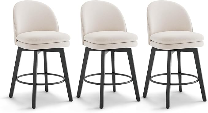Counter Height Barstools 26 inch Upholstered Swivel Bar Stools by Kislot