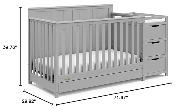 Graco Hadley All-in-One Convertible Crib & Changer – GREENGUARD Gold Certified - Image 19