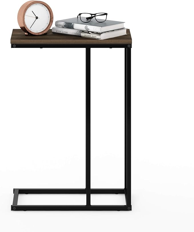 Furinno Camnus Modern Living C Shaped Sofa Side Table, 9.8 in x 17.9 in x 25 in - Image 4
