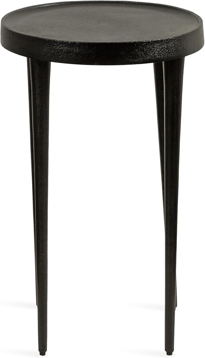 Kate and Laurel Rava Modern Metal Round Side Table, Cast Aluminum Accent Table - Image 8