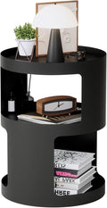 XIV Side Table, Round End Table, Modern Nightstand, Metal Accent Table by XIV%E2%80%94LetArtFreezeInXIV