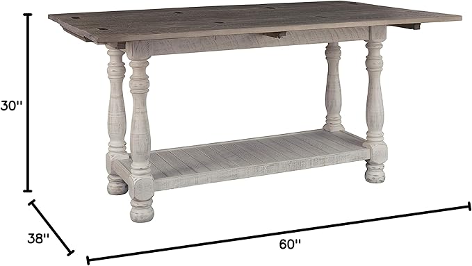 Signature Design by Ashley Havalance Farmhouse Sofa Table, Flip Top Design - Image 11