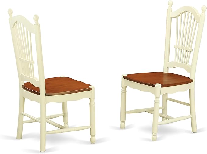 East West Furniture MZDO5-WHI-W 5 Piece Dining Room Furniture Set Includes a - Image 4