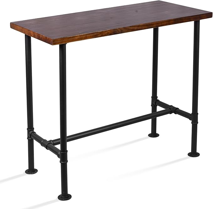 Diwhy DIY Industrial Design Pipe Dining Table Casual Pub BAR Laptop Table by Diwhy