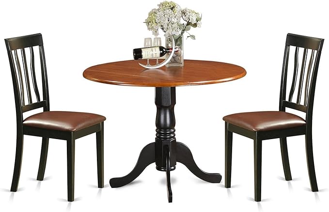 East West Furniture DLAN3-BCH-LC 3 Piece Kitchen Table Set by EastWestFurniture