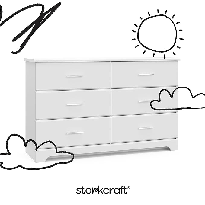 Storkcraft Brookside 6 Drawer Double Dresser – GREENGUARD Gold Certified - Image 6