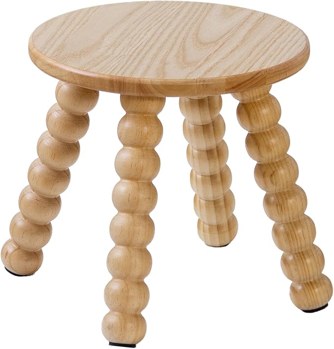 Solid Wooden Step Stool for Kids Adults, 10 inch Short Chair Perfect Matched by HuiDao