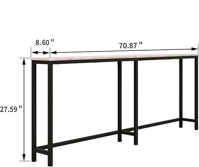 HOMERECOMMEND 70.8 Inch Console Table - Image 2