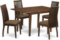 East West Furniture PSIP5-MAH-C 5 Piece Dining Table Set by EastWestFurniture
