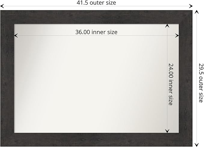 Amanti Art White Bathroom Mirror - Image 4
