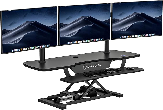 VERSADESK Electric Standing Desk Converter, 48 Inch PowerPro Height-Adjustable by VERSADESK
