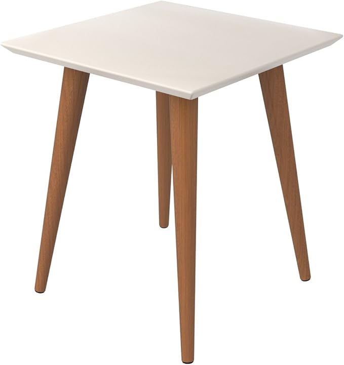 Manhattan Comfort Utopia High Square End Table, Off White - Image 6