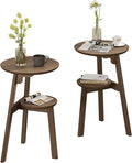 ChooChoo Round End Table Set of 2, Narrow Side Table by ChooChoo