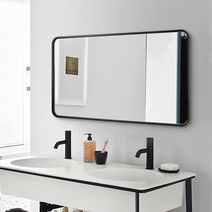 ANDY STAR Wall Mirror for Bathroom, 24x40 Inch Bathroom Vanity Mirror, Tube by ANDYSTAR