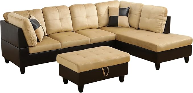 NicBex Sectional Couch 3 Pieces Sofa Set - Image 5