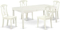 East West Furniture DOKE5-LWH-W 5 Piece Kitchen Table Set by EastWestFurniture