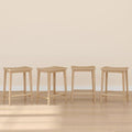 Plank+Beam Smythe Counter Stool, Sturdy Wood Modern Kitchen Counter Height Stool by PlankBeam