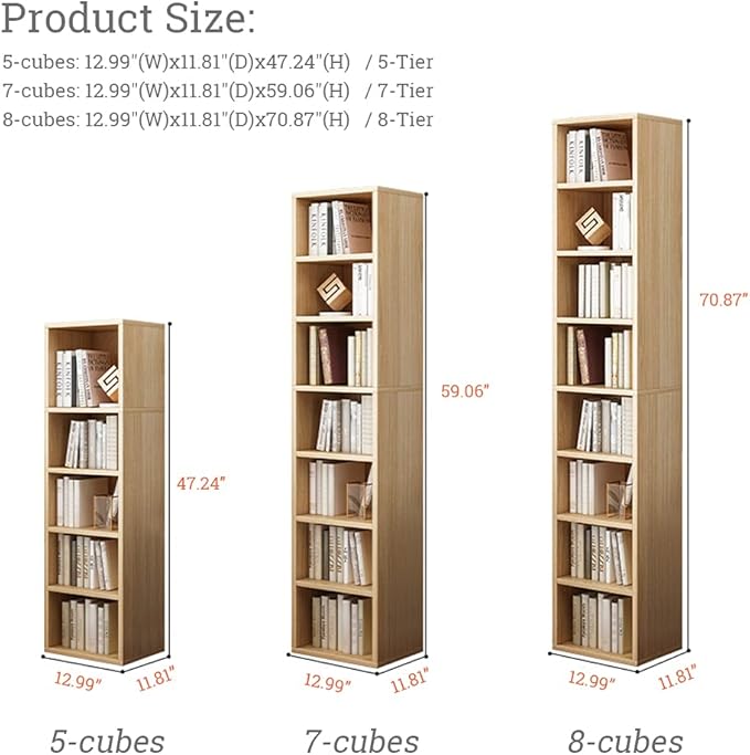 IOTXY Small Narrow Corner Bookcase - Image 3