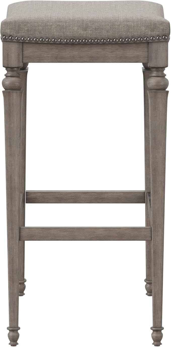 Hillsdale Furniture Vetrina Backless Non-Swivel Counter Stool, Weathered Grey - Image 9