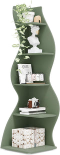 Tribesigns Corner Shelf, Modern 5-Tier Wall Corner Bookshelf, Stylish Corner by Tribesigns