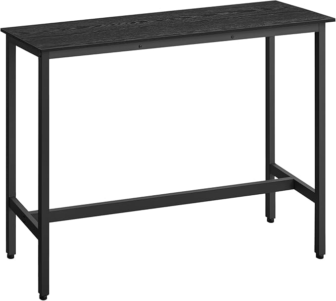 VASAGLE Bar Table, Narrow Long Kitchen Dining Table, Sturdy Metal Frame - Image 8