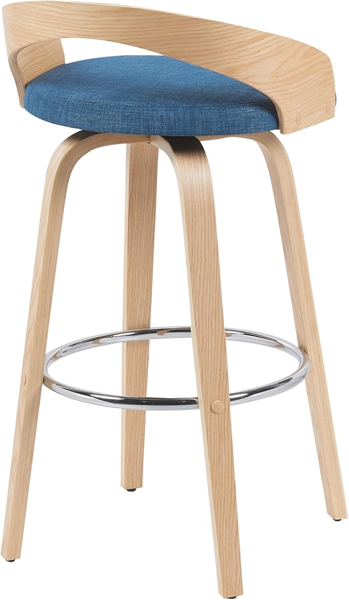 Sonia Modern Swivel Bar Height Stool - Image 4