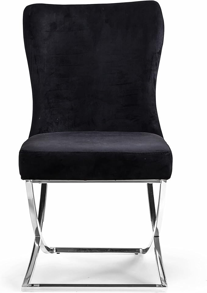 Ottomanson Royal Dining Chairs Set of 4 – Upholstered Tufted Microfiber - Image 4
