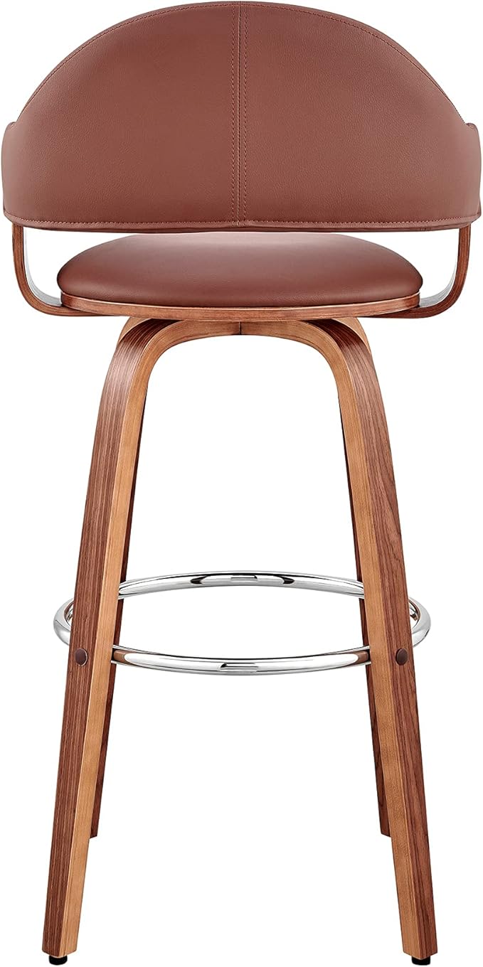 Armen Living Daxton Mid Century Modern Swivel Bar Stool - Image 7
